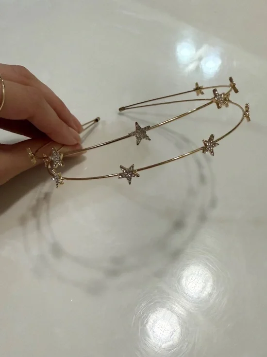 Alter’d State gold star double band headband - Picture 2 of 5